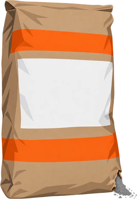 An 80 lb sack of dry concrete mix